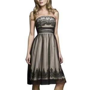 David's Bridal Women's Size 18 Whimsigoth Witchy Fairygoth Beaded Overlay Dress